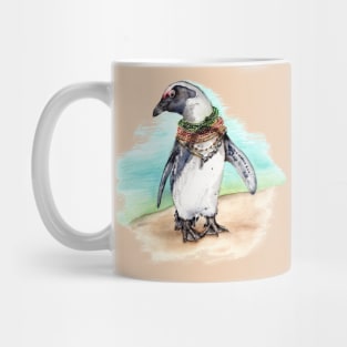 South African Penguin on the Beach Mug